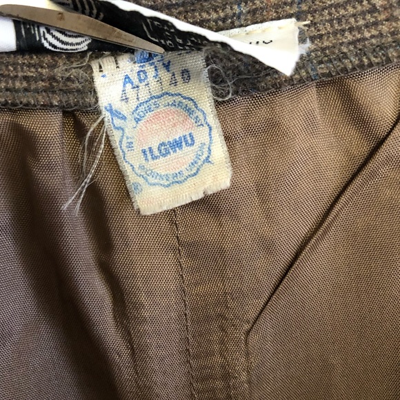 1980’s pinup ILGWU Vintage wool a-line high waist skirt - Picture 8 of 8